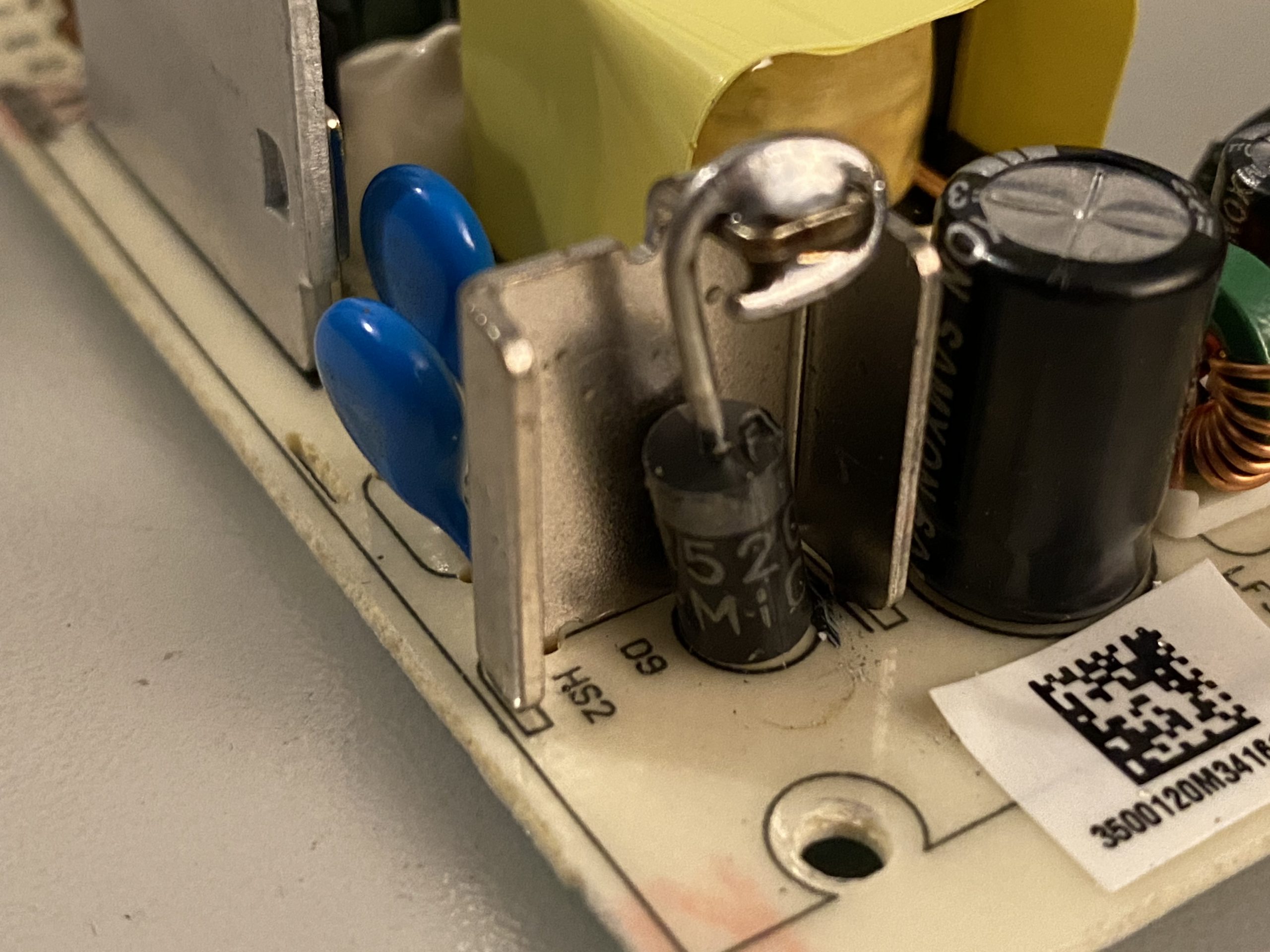New SR5200 Schottky rectifier installed